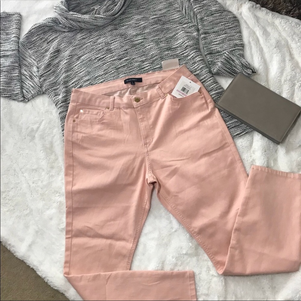 Ellen Tracy Champagne Skinny Pants